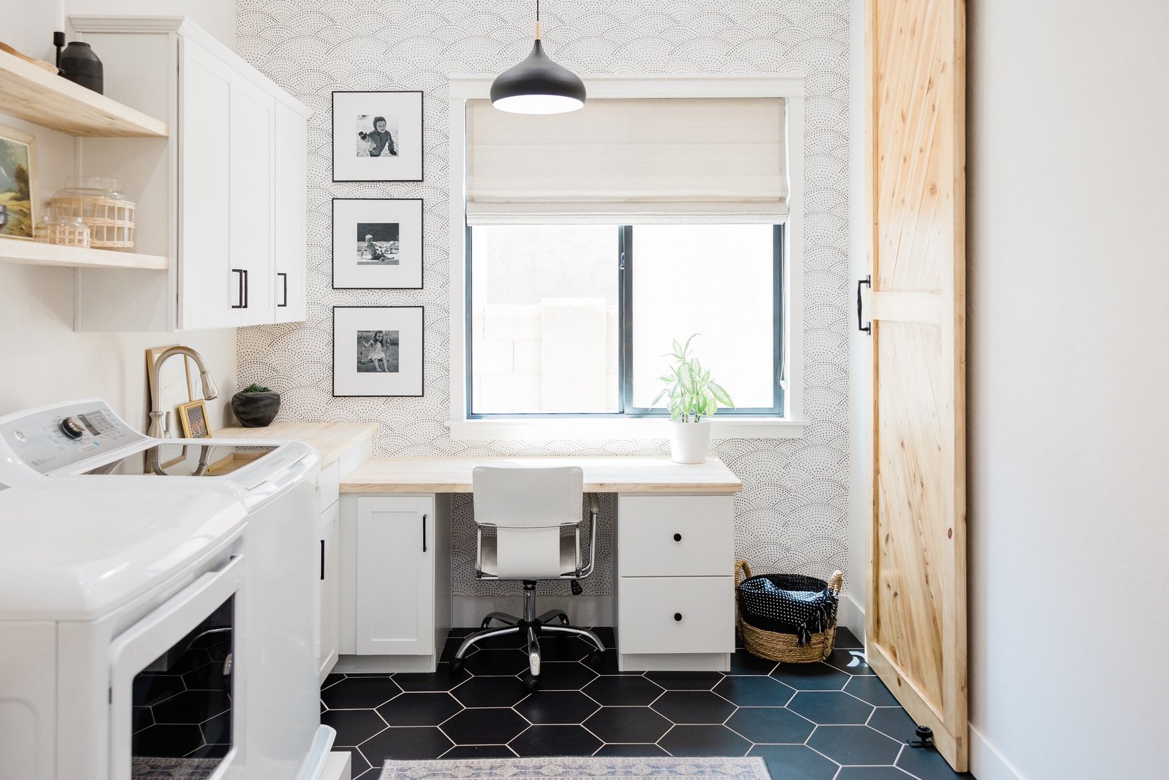 Modern Laundry Room Interior